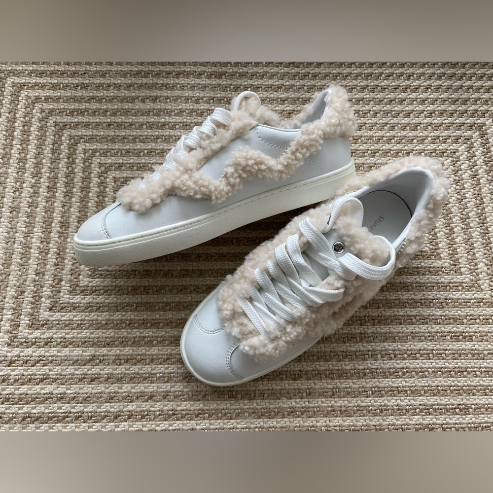 Stuart Weitzman ALL NEW leather sneakers - Picture 2 of 8